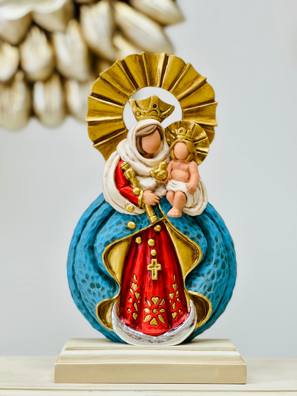 Virgen de Chiquinquirá 25 cm