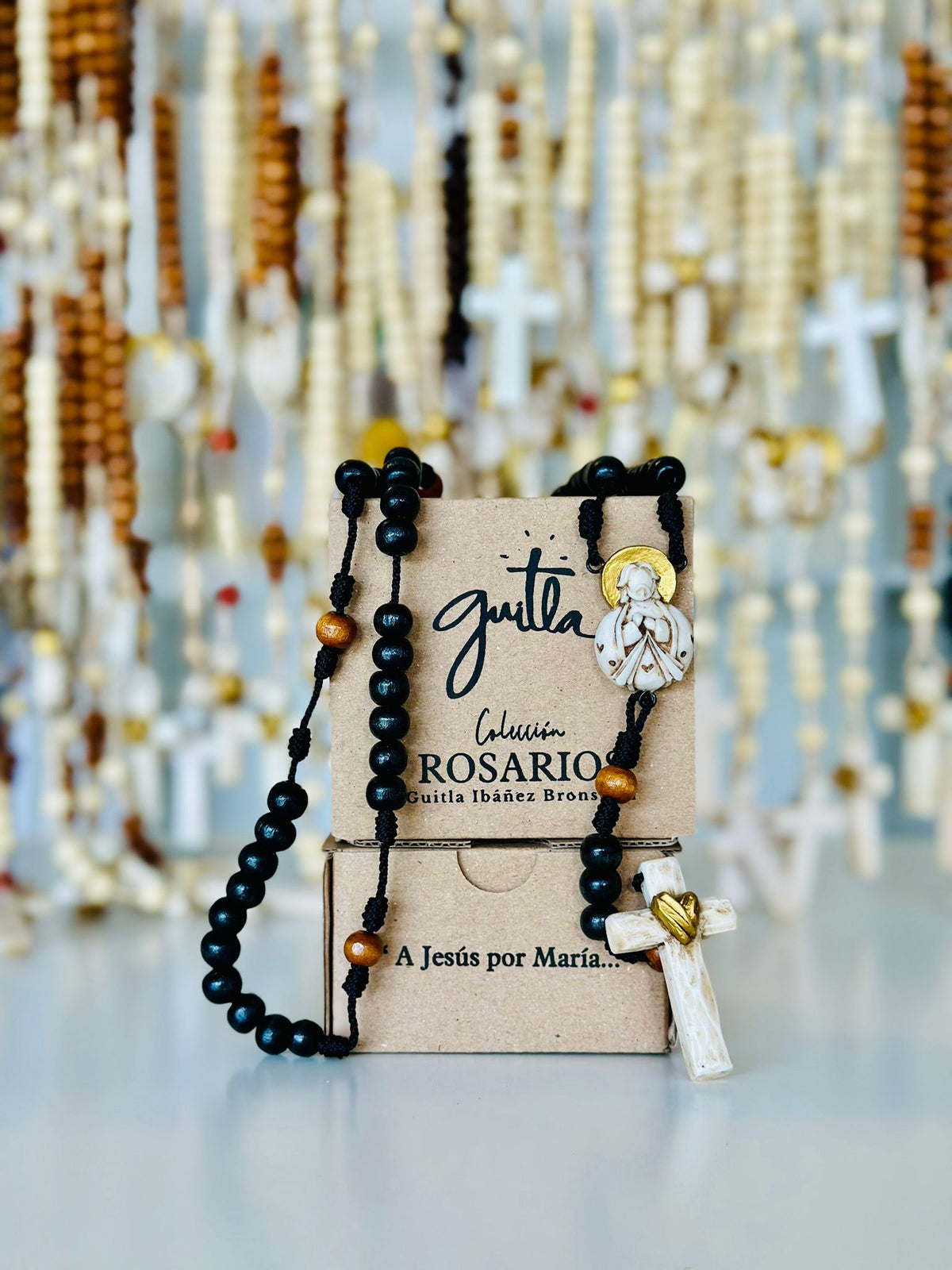 Rosario Divina Misericordia - negro